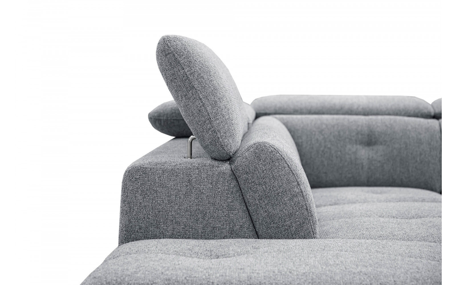 Ecksofa links mit verstellbaren Kopfstützen 5-Sitzer AVENA