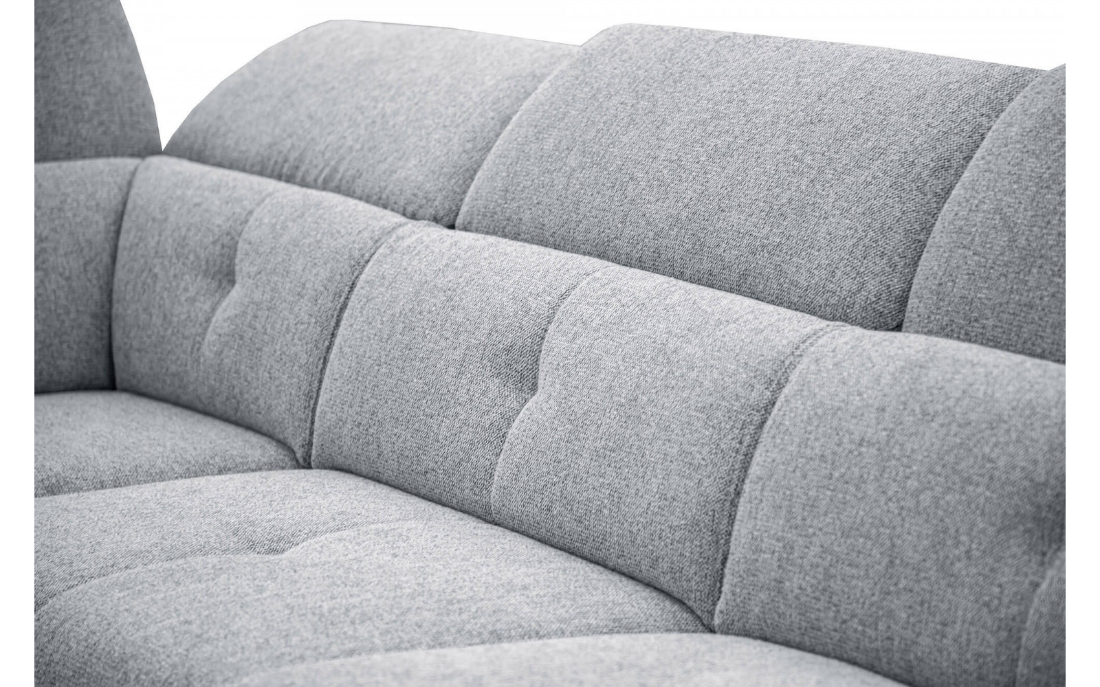 Ecksofa links mit verstellbaren Kopfstützen 5-Sitzer AVENA