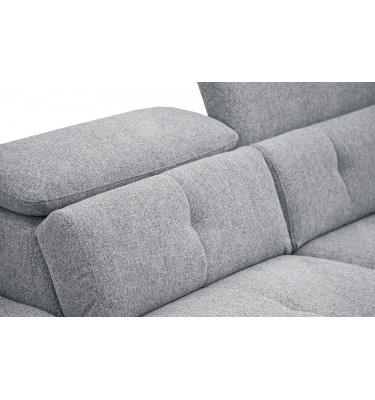 Ecksofa links mit verstellbaren Kopfstützen 5-Sitzer AVENA