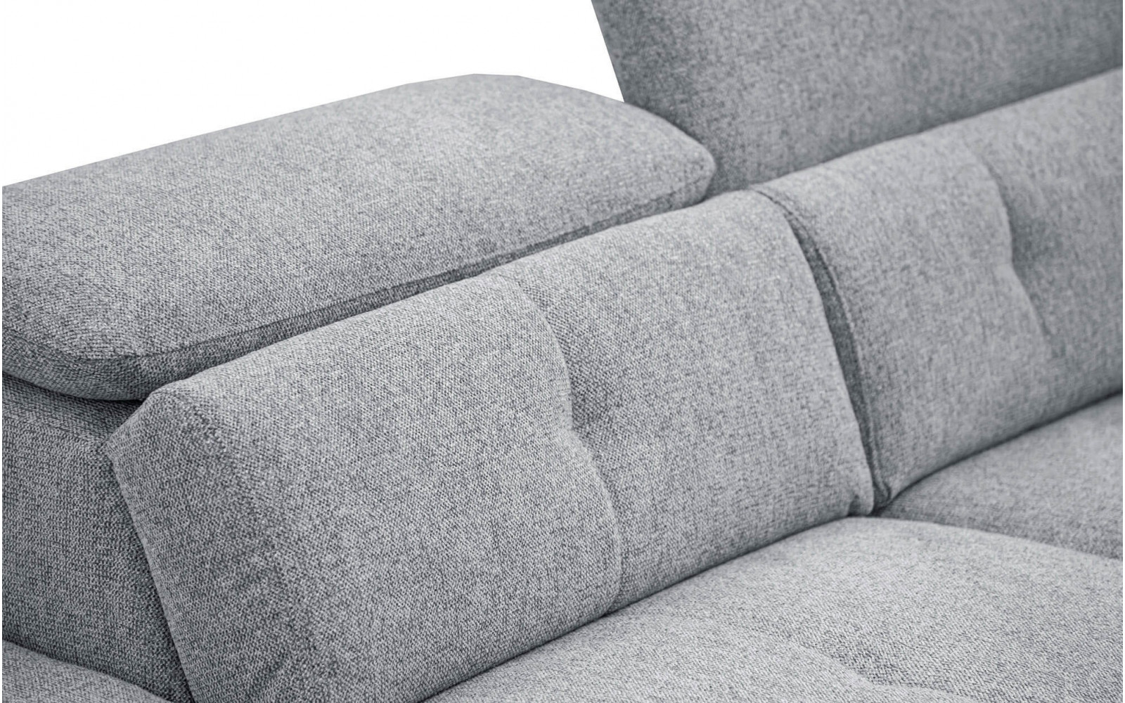 Ecksofa links mit verstellbaren Kopfstützen 5-Sitzer AVENA