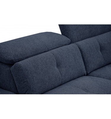 Ecksofa links mit verstellbaren Kopfstützen 5-Sitzer AVENA