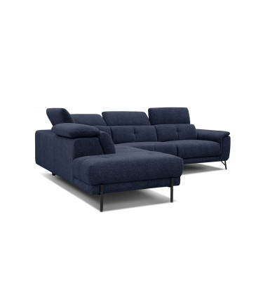 Ecksofa links mit verstellbaren Kopfstützen 5-Sitzer AVENA