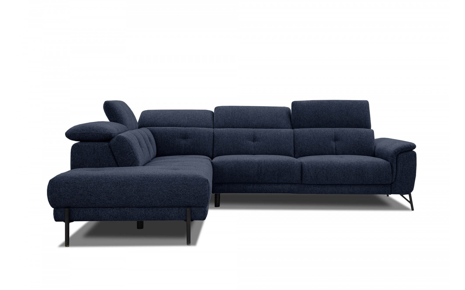 Ecksofa links mit verstellbaren Kopfstützen 5-Sitzer AVENA