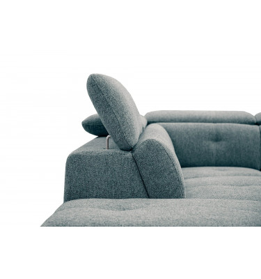 Ecksofa links mit verstellbaren Kopfstützen 5-Sitzer AVENA