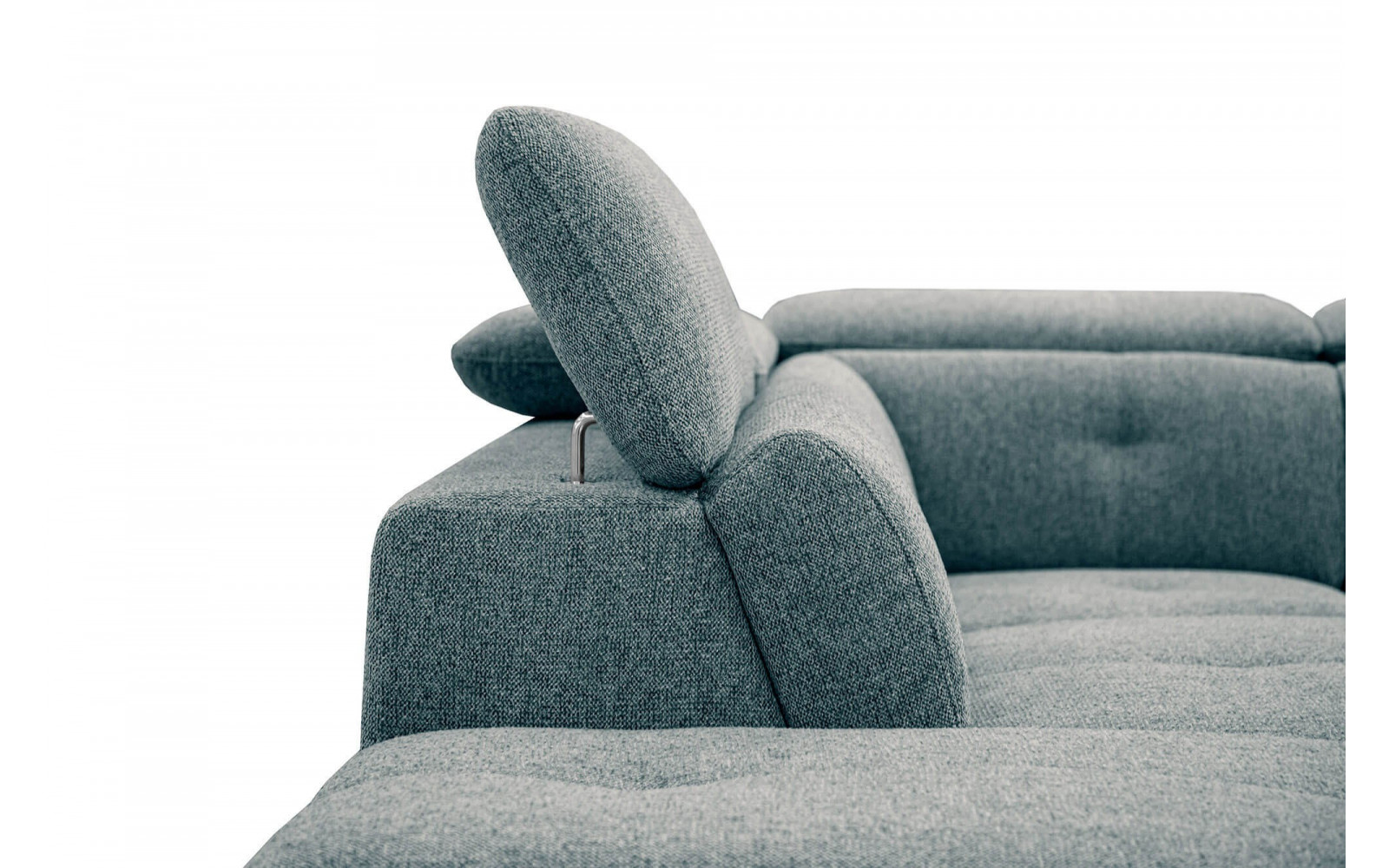 Ecksofa links mit verstellbaren Kopfstützen 5-Sitzer AVENA