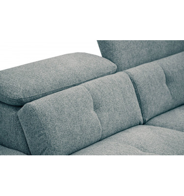 Ecksofa links mit verstellbaren Kopfstützen 5-Sitzer AVENA