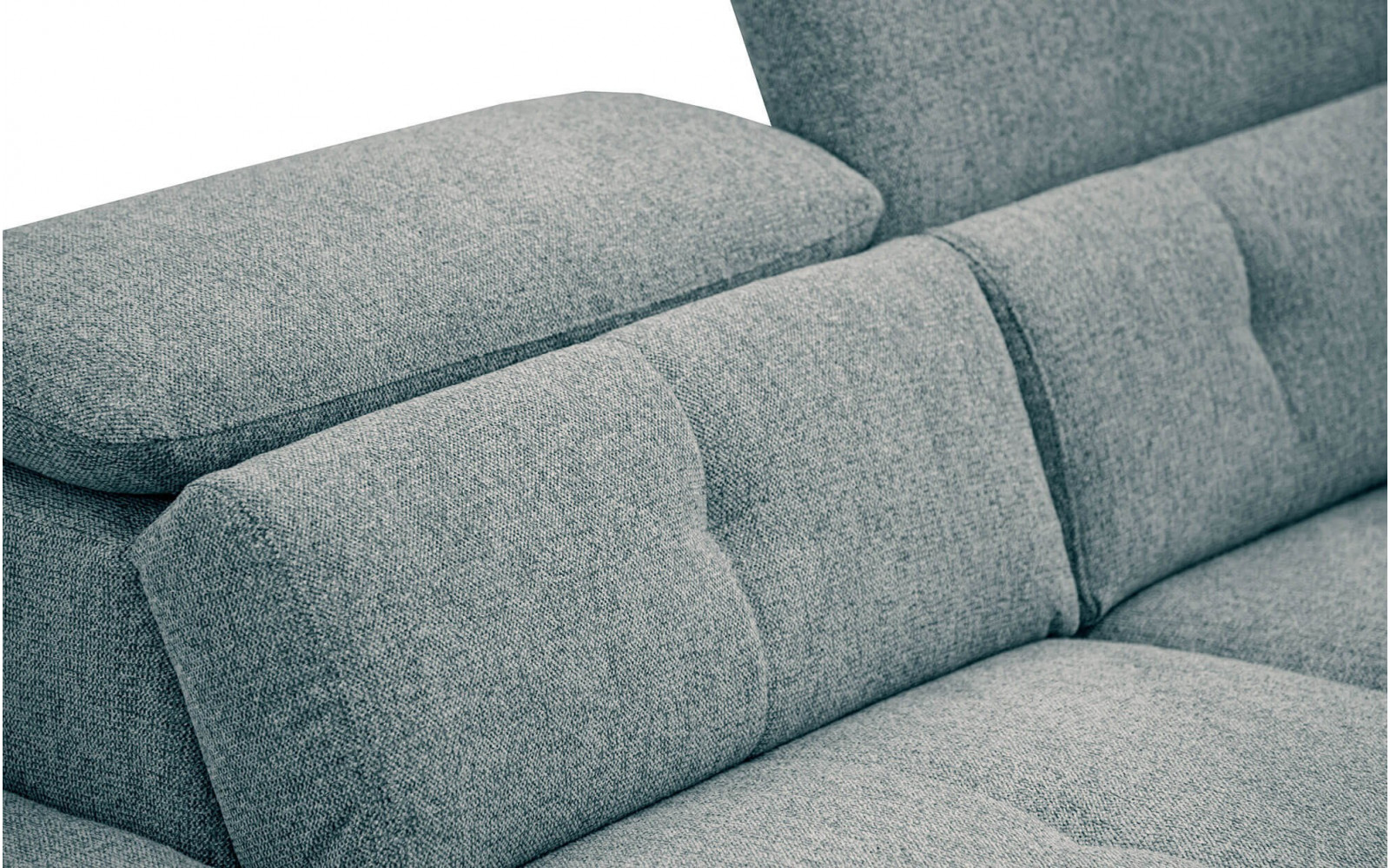 Ecksofa links mit verstellbaren Kopfstützen 5-Sitzer AVENA