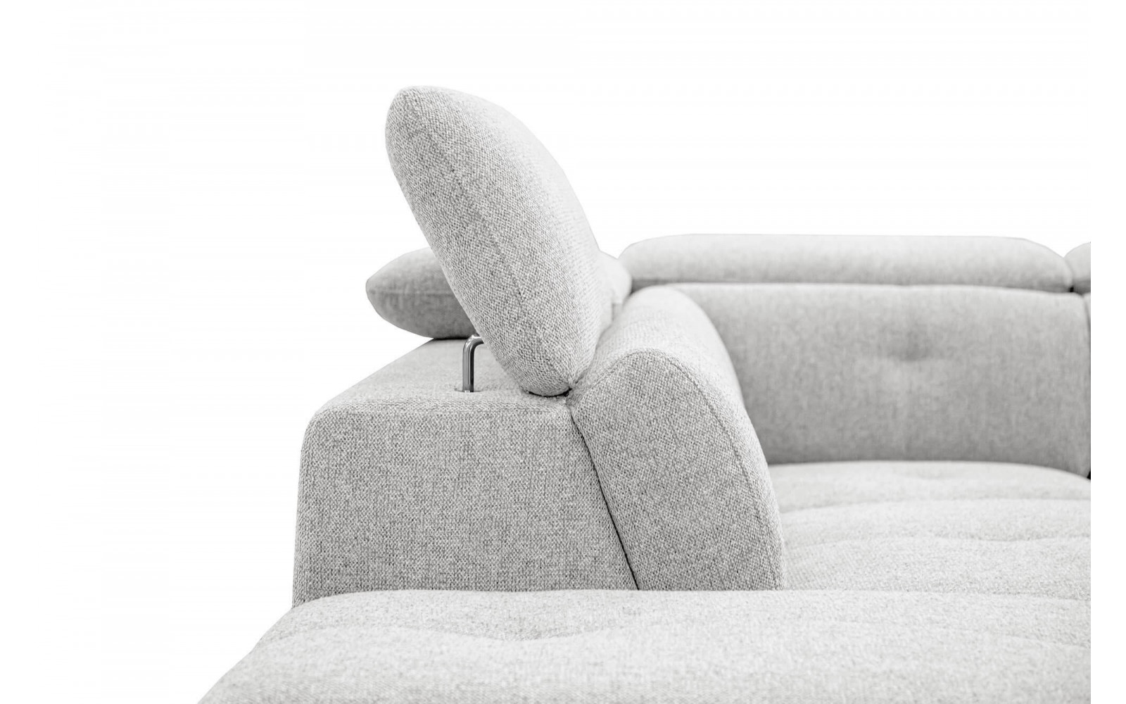 Ecksofa links mit verstellbaren Kopfstützen 5-Sitzer AVENA