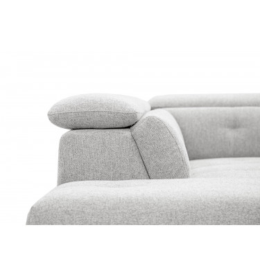 Ecksofa links mit verstellbaren Kopfstützen 5-Sitzer AVENA