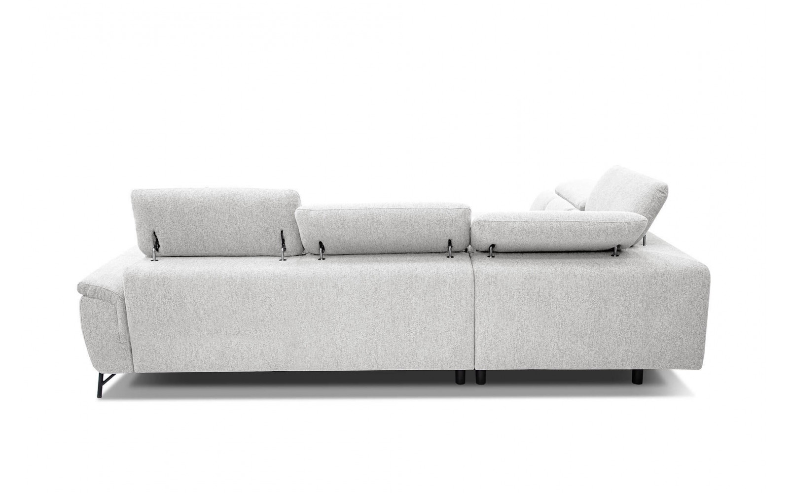 Ecksofa links mit verstellbaren Kopfstützen 5-Sitzer AVENA