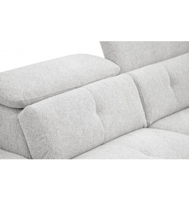 Ecksofa links mit verstellbaren Kopfstützen 5-Sitzer AVENA