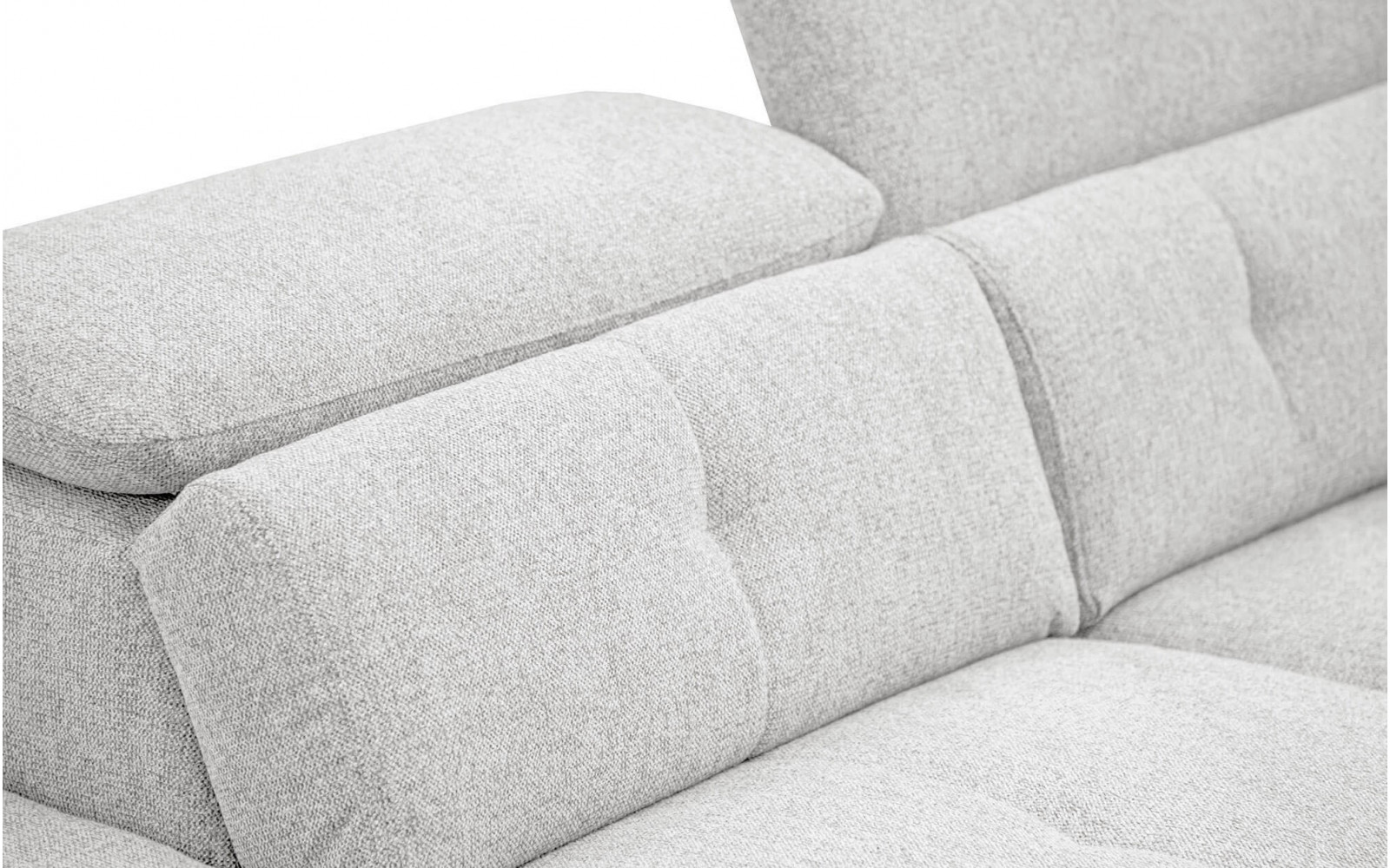 Ecksofa links mit verstellbaren Kopfstützen 5-Sitzer AVENA