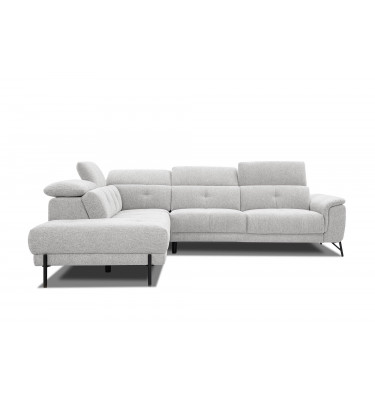 Ecksofa links mit verstellbaren Kopfstützen 5-Sitzer AVENA