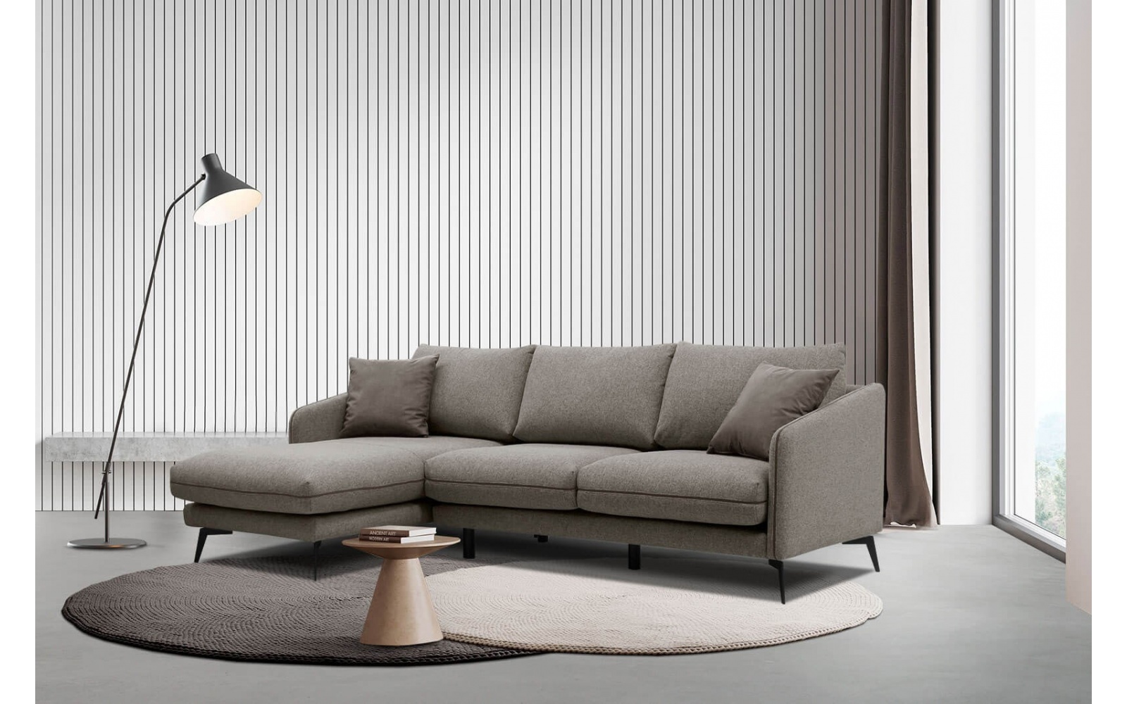 Ecksofa 4-Sitzer links Sogel kaufen | Stilvolles Ecksofa | Wozimo