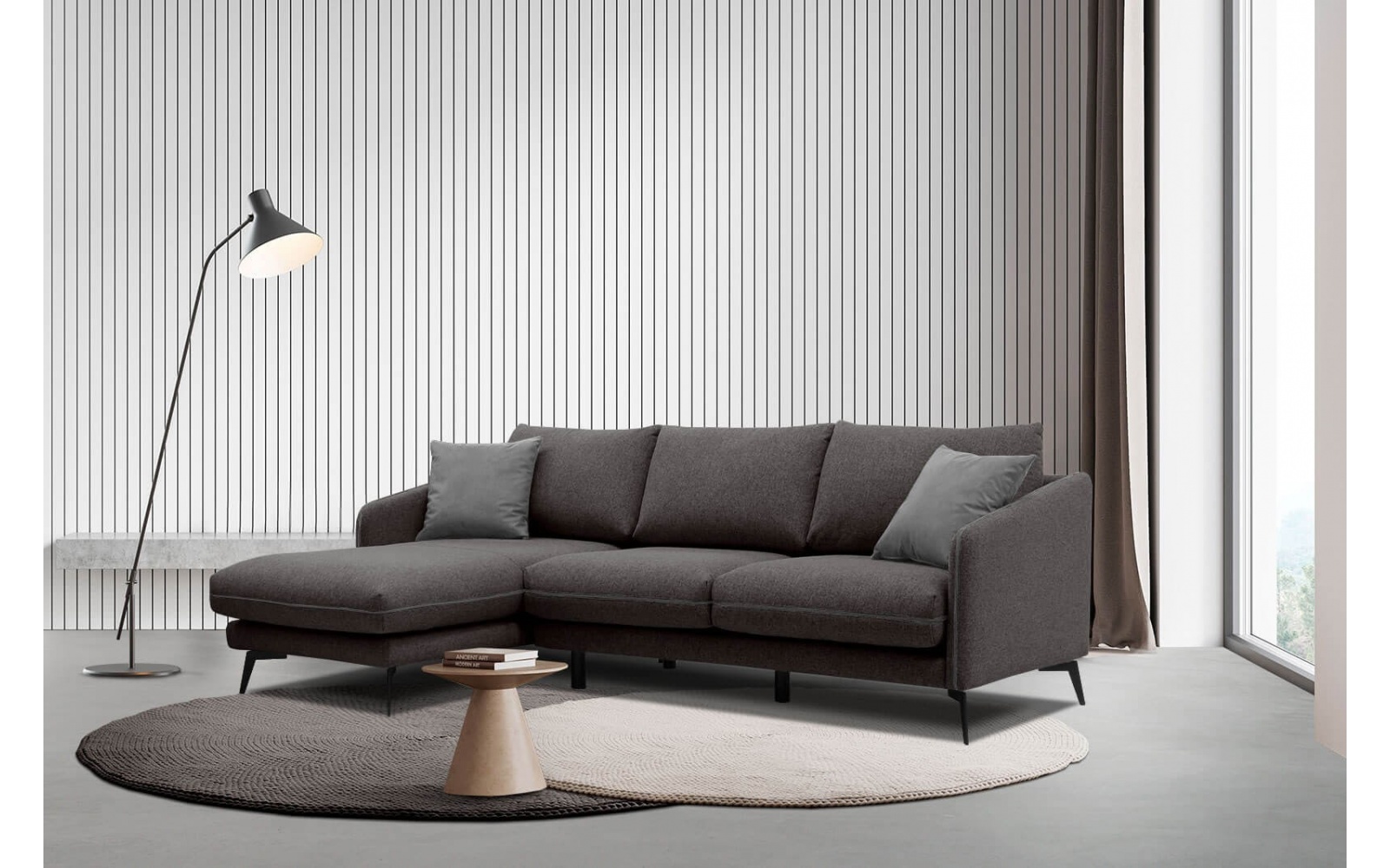 Ecksofa 4-Sitzer links Sogel kaufen | Stilvolles Ecksofa | Wozimo