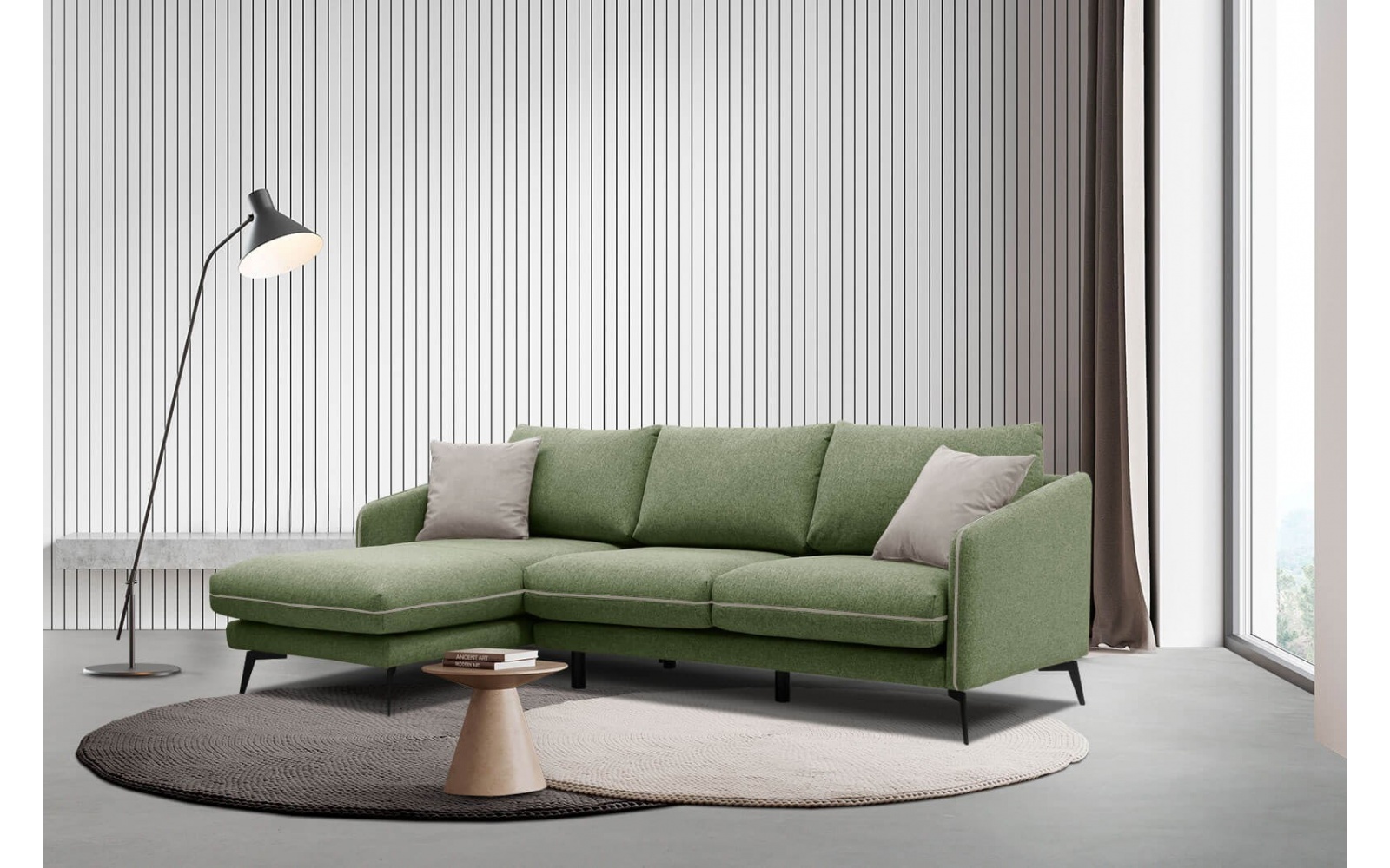 Ecksofa 4-Sitzer links Sogel kaufen | Stilvolles Ecksofa | Wozimo