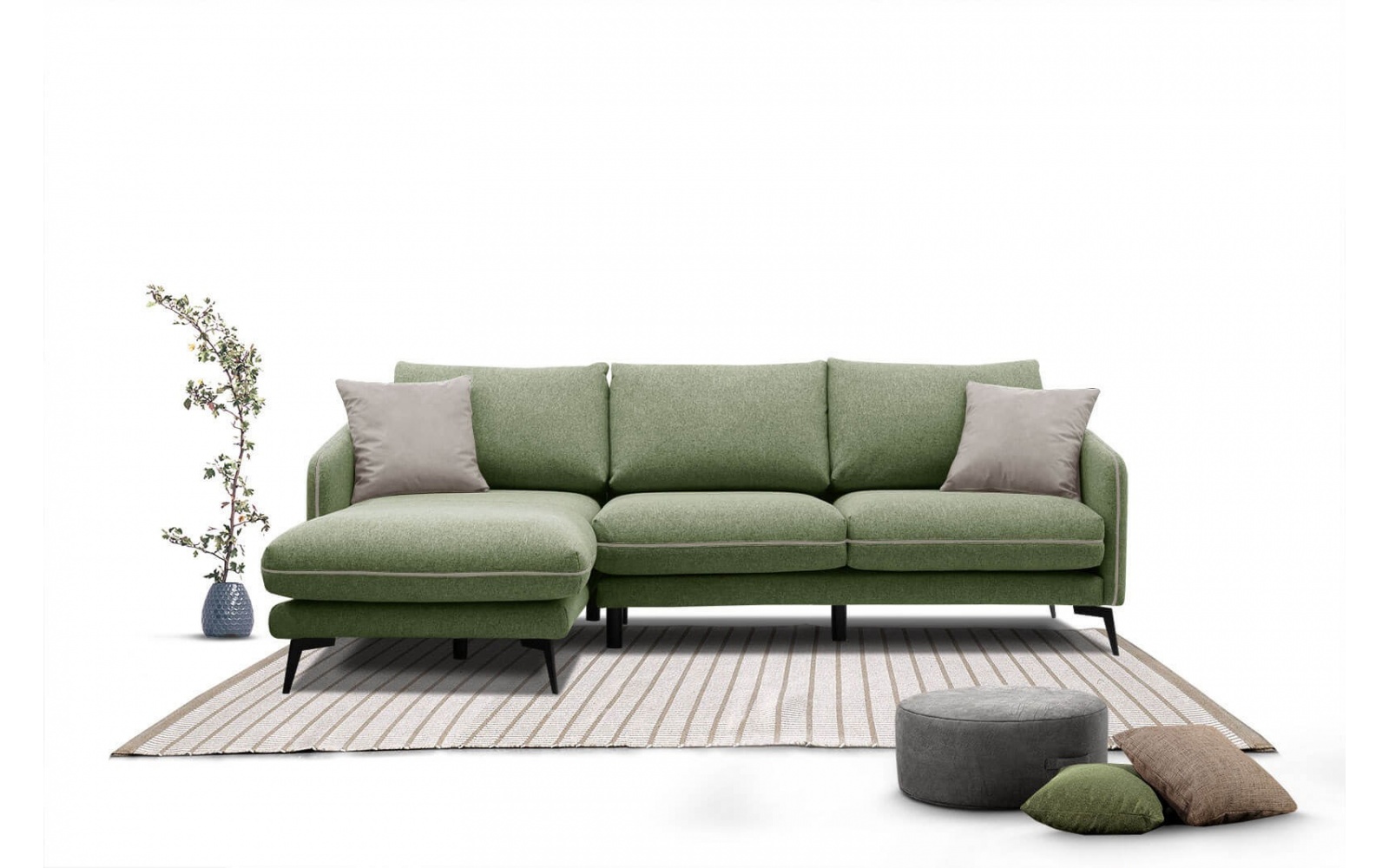 Ecksofa 4-Sitzer links Sogel kaufen | Stilvolles Ecksofa | Wozimo