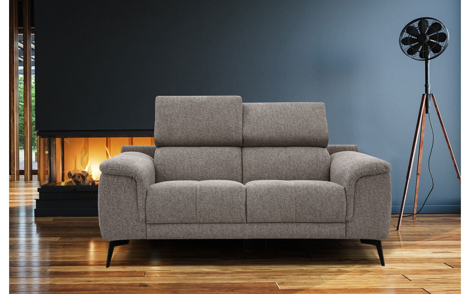 Sofa 2-Sitzer Fiero | Mit verstellbaren Kopfstützen kaufen | Wozimo