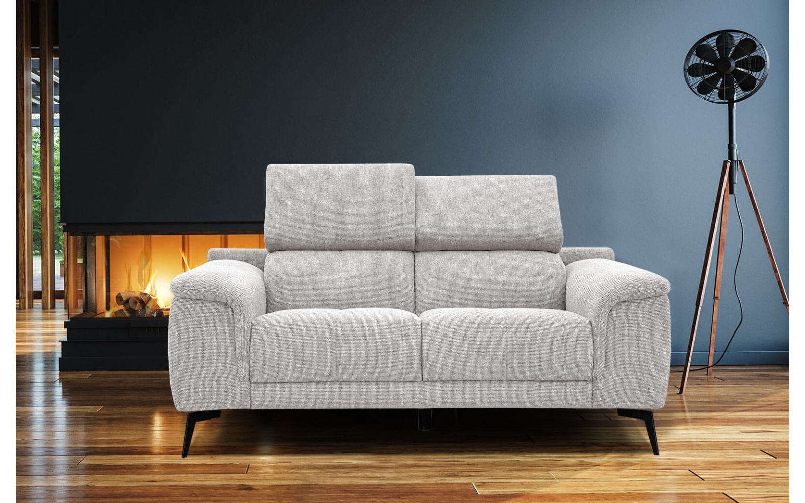 Sofa 2-Sitzer Fiero | Mit verstellbaren Kopfstützen kaufen | Wozimo