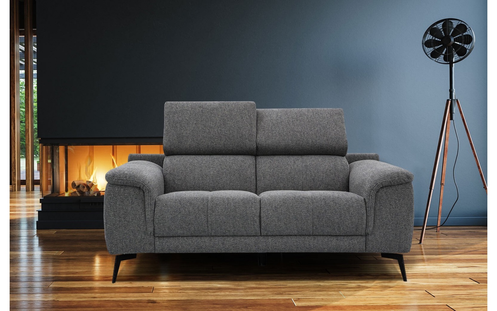 Sofa 2-Sitzer Fiero | Mit verstellbaren Kopfstützen kaufen | Wozimo