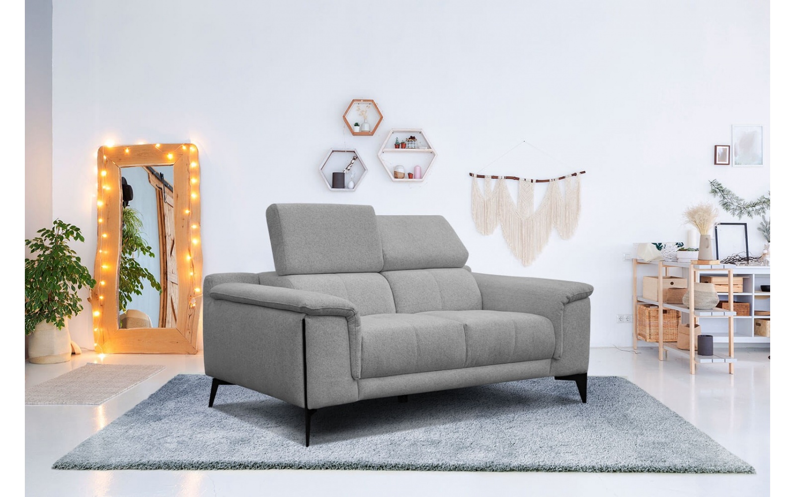 2-Sitzer Sofa Matera | Mit verstellbaren Kopfstützen kaufen | Wozimo