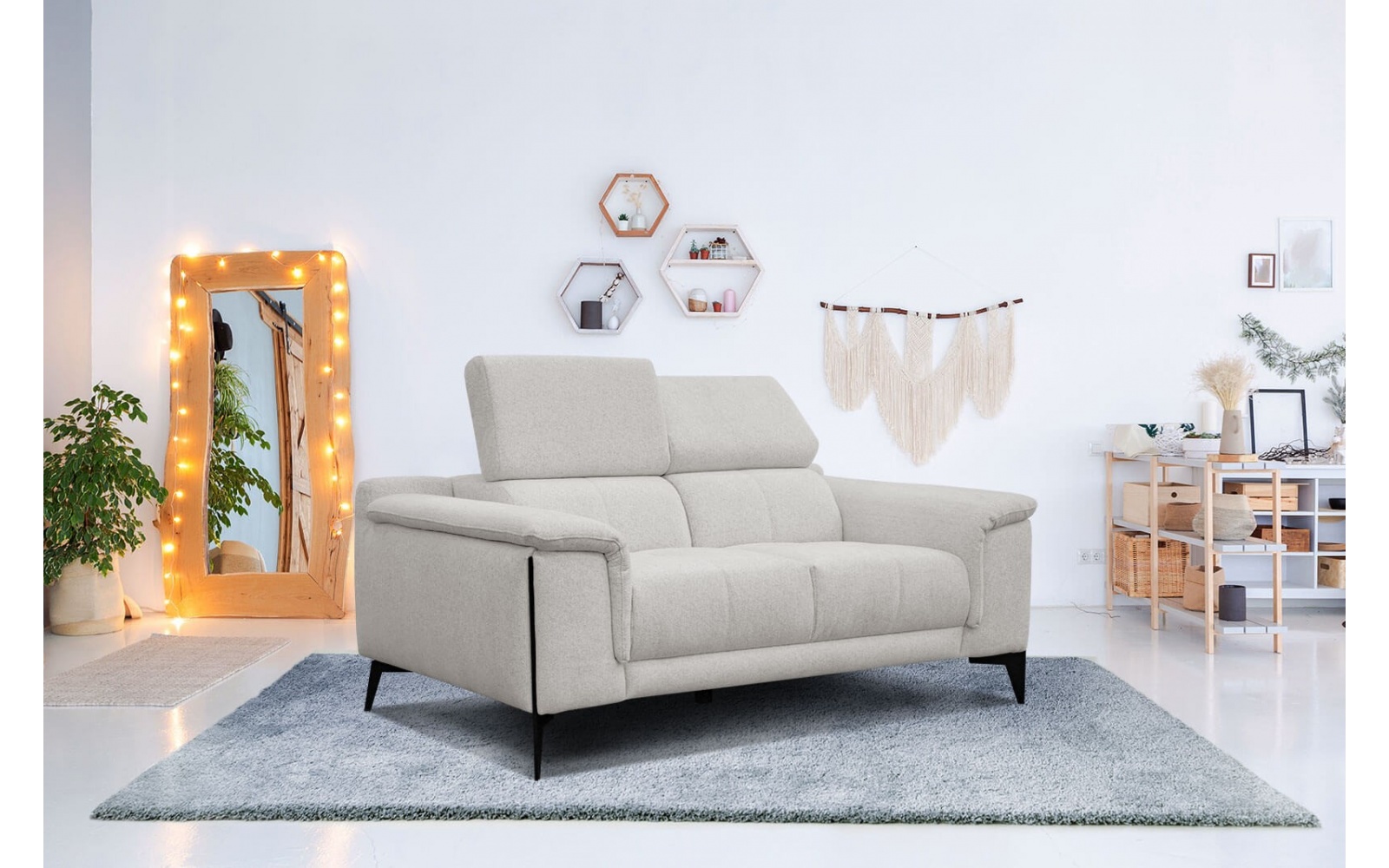 2-Sitzer Sofa Matera | Mit verstellbaren Kopfstützen kaufen | Wozimo