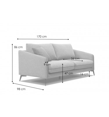 3-Sitzer Sofa Sogel kaufen | Modernes Designsofa bei Wozimo