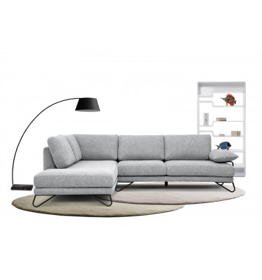 Ecksofa links 5-Sitzer LORI