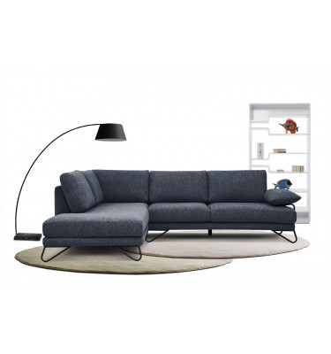 Ecksofa links 5-Sitzer LORI