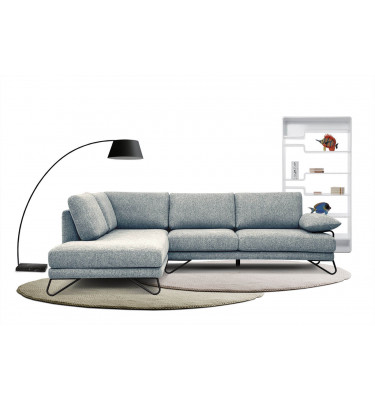 Ecksofa links 5-Sitzer LORI