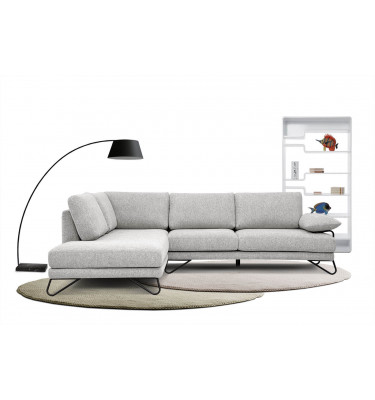 Ecksofa links 5-Sitzer LORI