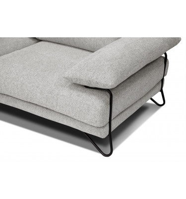 Ecksofa links 5-Sitzer LORI
