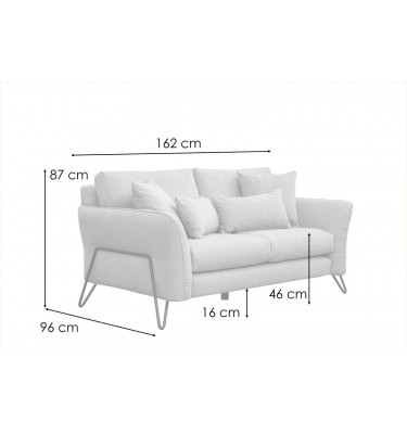 Sofa 2-Sitzer Lorem kaufen | Modernes Designersofa | Wozimo