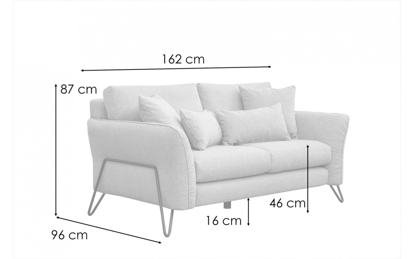 Sofa 2-Sitzer Lorem kaufen | Modernes Designersofa | Wozimo