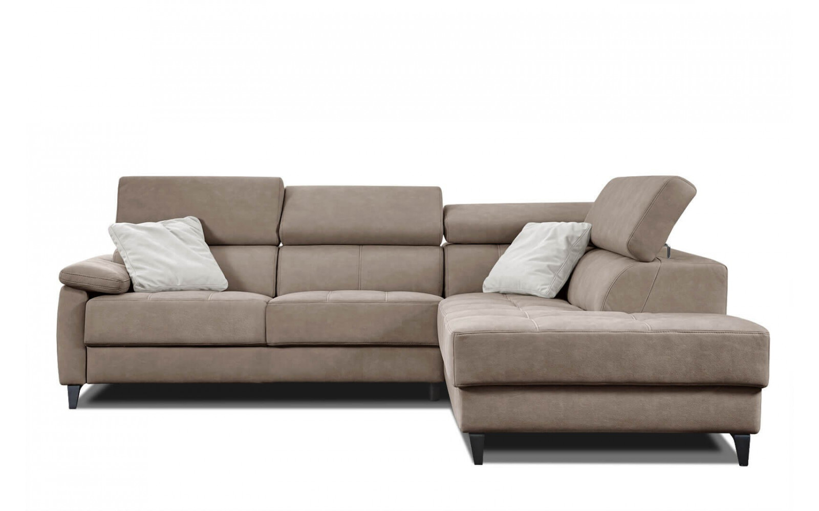 Ecksofa 5-Sitzer rechts Taunus | Mit verstellbaren Kopfstützen | Wozimo