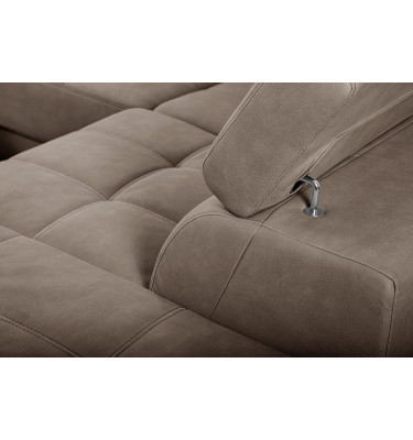 Ecksofa 5-Sitzer rechts Taunus | Mit verstellbaren Kopfstützen | Wozimo