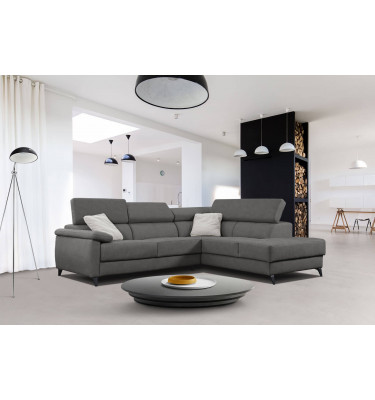 Ecksofa 5-Sitzer rechts Taunus | Mit verstellbaren Kopfstützen | Wozimo