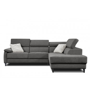 Ecksofa 5-Sitzer rechts Taunus | Mit verstellbaren Kopfstützen | Wozimo