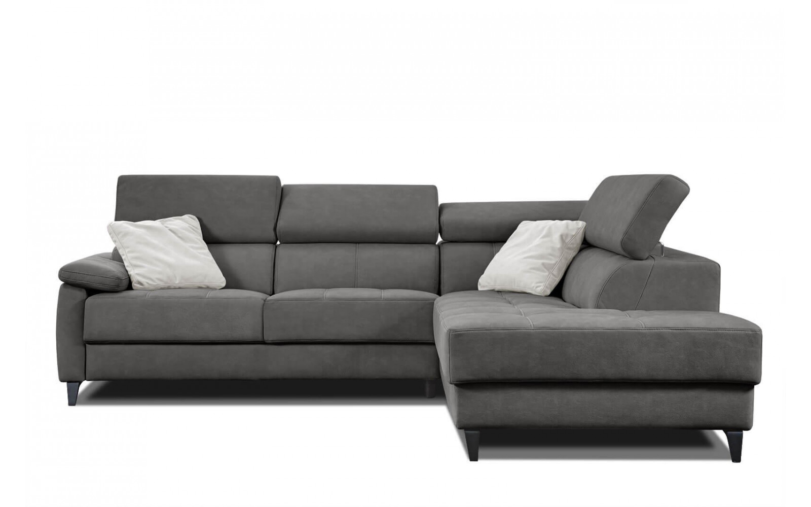 Ecksofa 5-Sitzer rechts Taunus | Mit verstellbaren Kopfstützen | Wozimo
