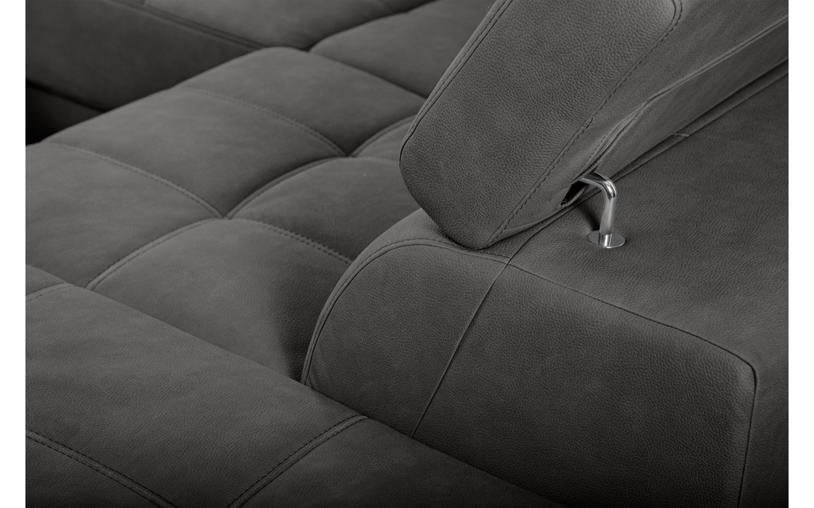 Ecksofa 5-Sitzer rechts Taunus | Mit verstellbaren Kopfstützen | Wozimo