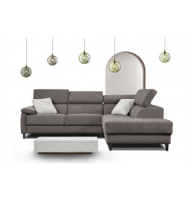 Ecksofa 5-Sitzer rechts Taunus | Mit verstellbaren Kopfstützen | Wozimo