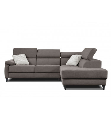 Ecksofa 5-Sitzer rechts Taunus | Mit verstellbaren Kopfstützen | Wozimo