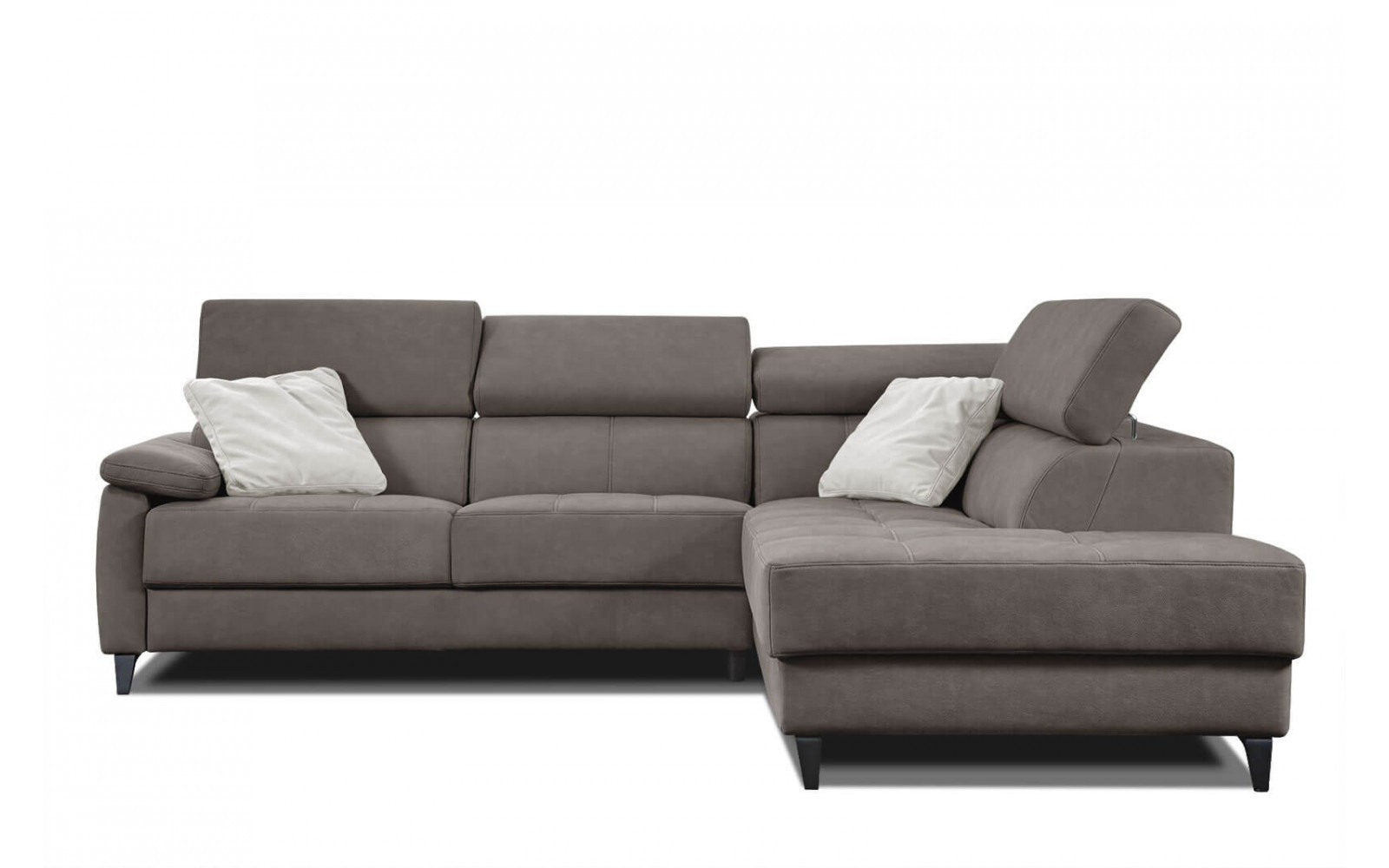 Ecksofa 5-Sitzer rechts Taunus | Mit verstellbaren Kopfstützen | Wozimo
