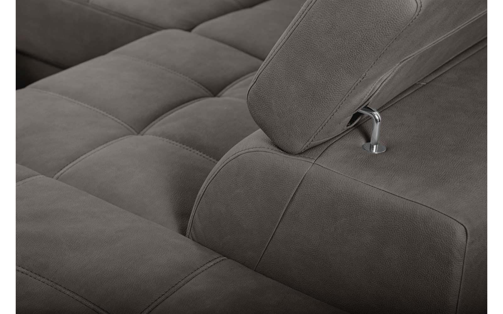 Ecksofa 5-Sitzer rechts Taunus | Mit verstellbaren Kopfstützen | Wozimo