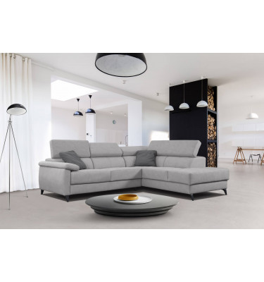 Ecksofa 5-Sitzer rechts Taunus | Mit verstellbaren Kopfstützen | Wozimo