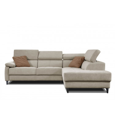 Ecksofa 5-Sitzer rechts Taunus | Mit verstellbaren Kopfstützen | Wozimo