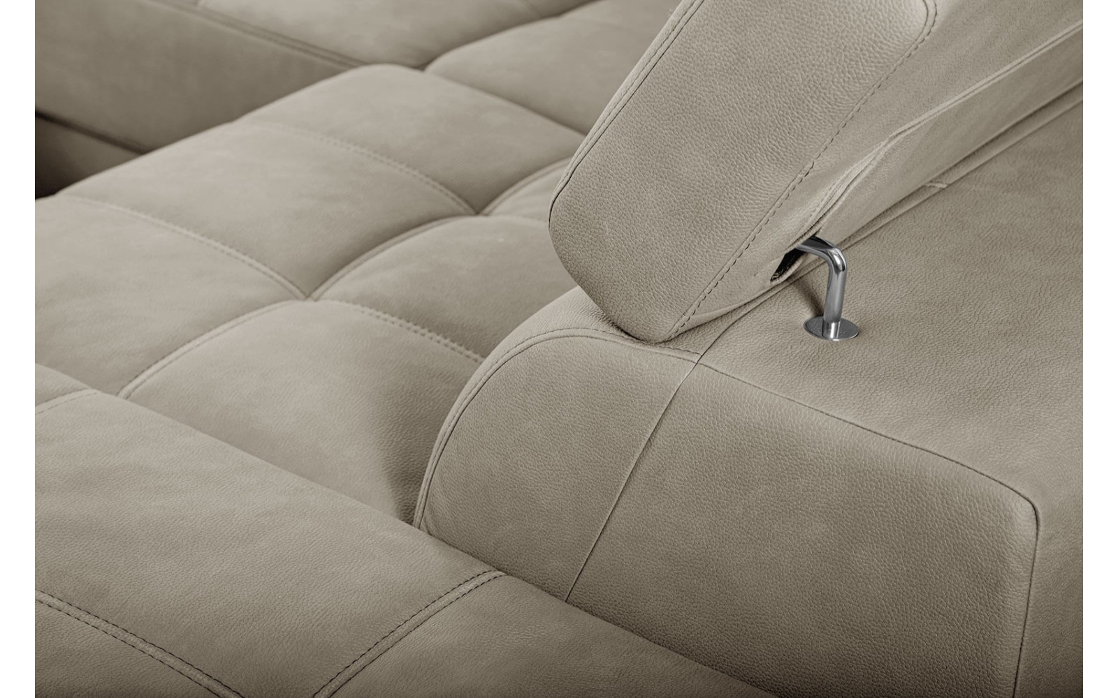 Ecksofa 5-Sitzer rechts Taunus | Mit verstellbaren Kopfstützen | Wozimo