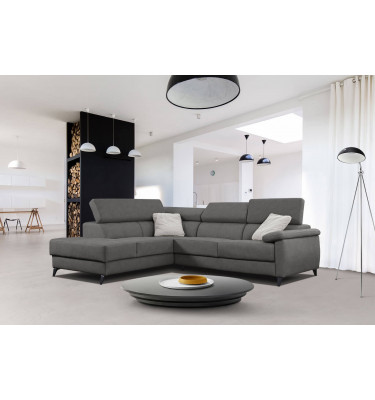 Ecksofa 5-Sitzer links Taunus | Mit verstellbaren Kopfstützen | Wozimo