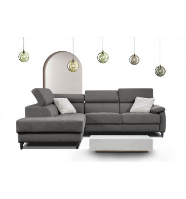 Ecksofa 5-Sitzer links Taunus | Mit verstellbaren Kopfstützen | Wozimo