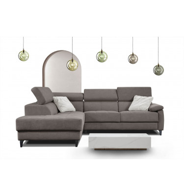 Ecksofa 5-Sitzer links Taunus | Mit verstellbaren Kopfstützen | Wozimo